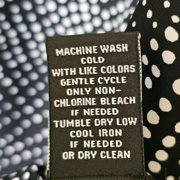 Premise Blouse Woman Size 3X Black White Polka Dot Balloon Sleeve‎ Pullover Top - Picture 16 of 16